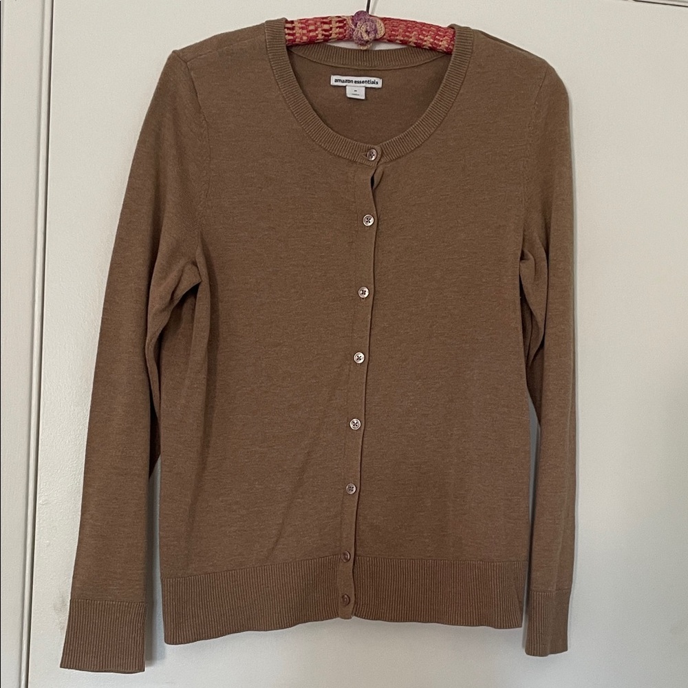 Amazon Essentials Brown Crew Neck Sweater